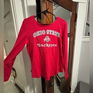 Colosseum OSU Hooded Long Sleeve With Logo On Hood Woman’s Size Small